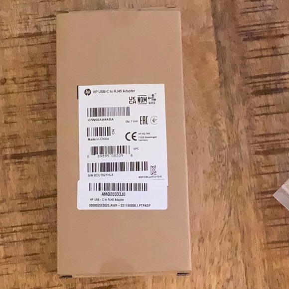 HP USB-C to RJ45 Adapter - Brand New in Box. - Picture 2 of 3
